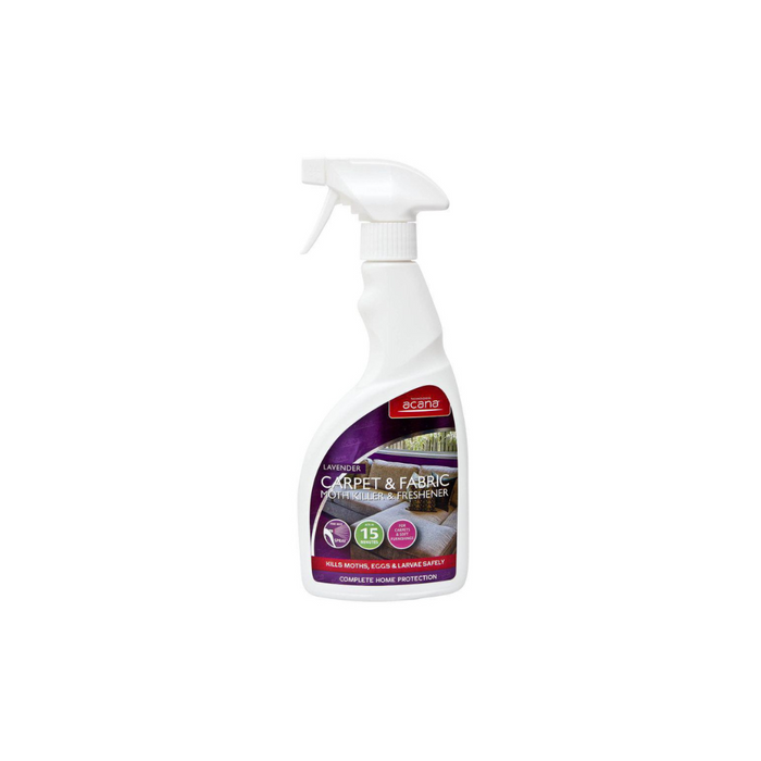 Acana Carpet & Fabric Moth Killer & Freshener Spray Lavender 500ml